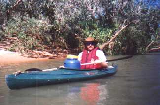 Paddling on Katherine Gorge