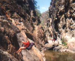 Canyoning in Spring Creek